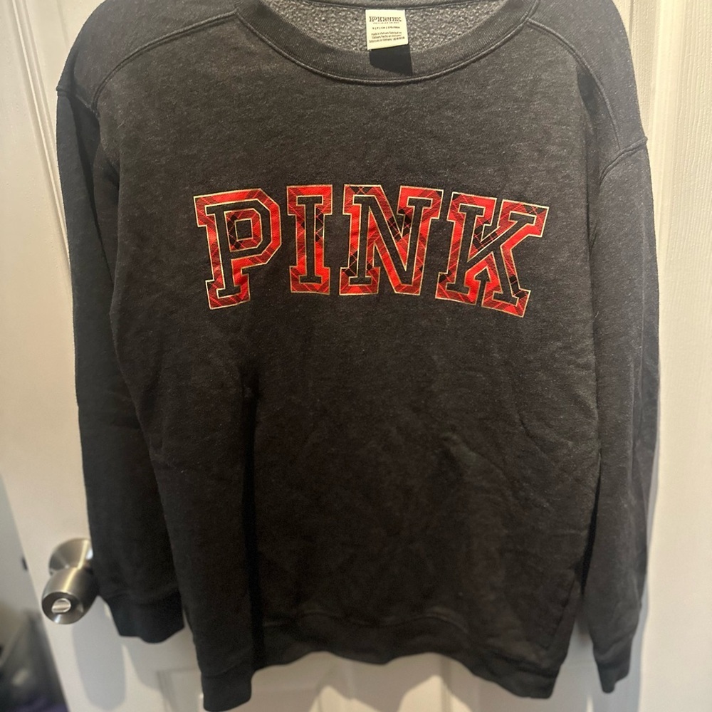 Victoria's Secret Pink EVERYDAY LOUNGE CAMPUS CREW PULLOVER SWEATSHIRT S - Picture 3 of 5